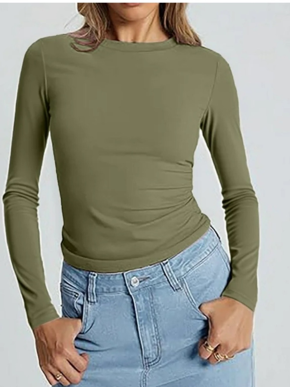 Boden Ribbed Long Sleeve Top XL